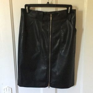 Forever 21 Pleather midi skirt